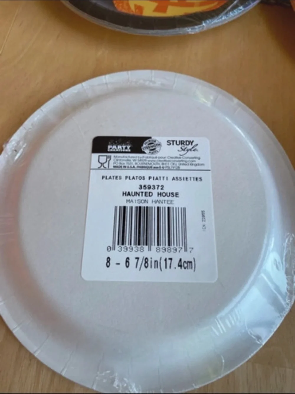 Halloween Haunted House Party Plates & Napkins - Orange & Purple for 32+ persons